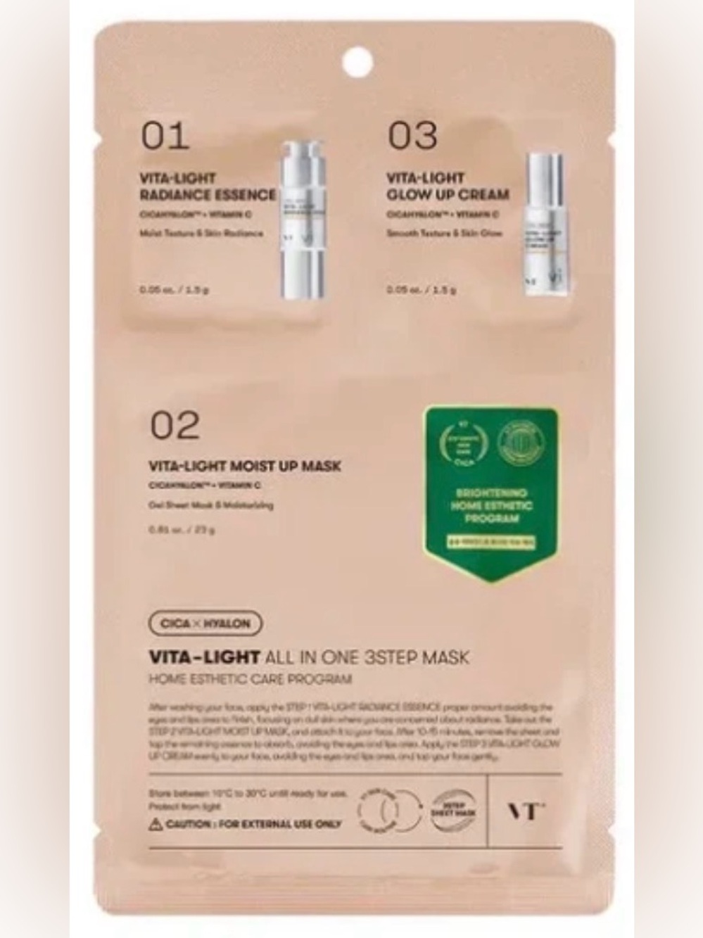 KOREAN SKINCARE VT Cosmetics Vita-Light All In One Face Mask